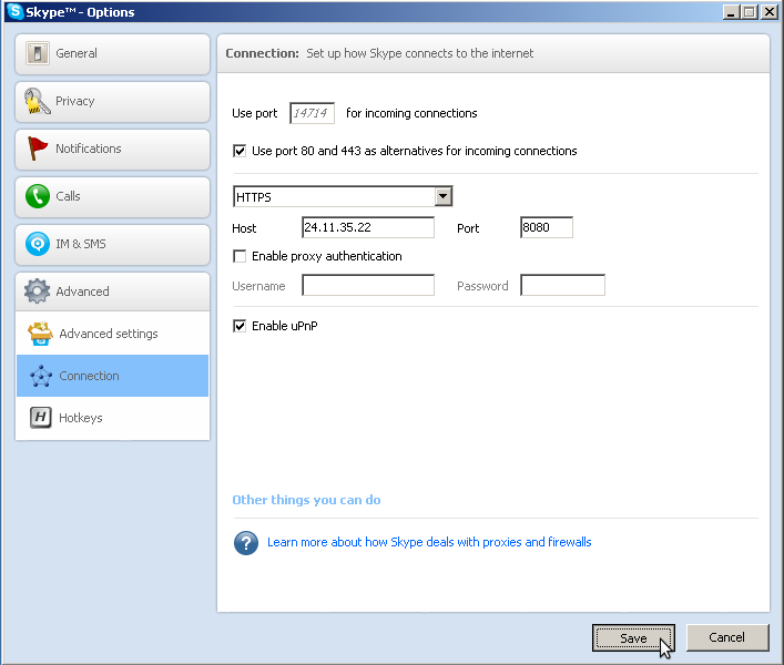 https proxy configuration for skype