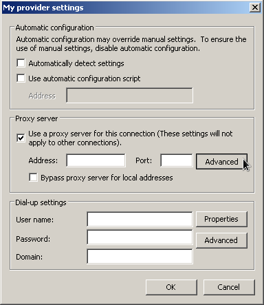 windows chrome provider settings